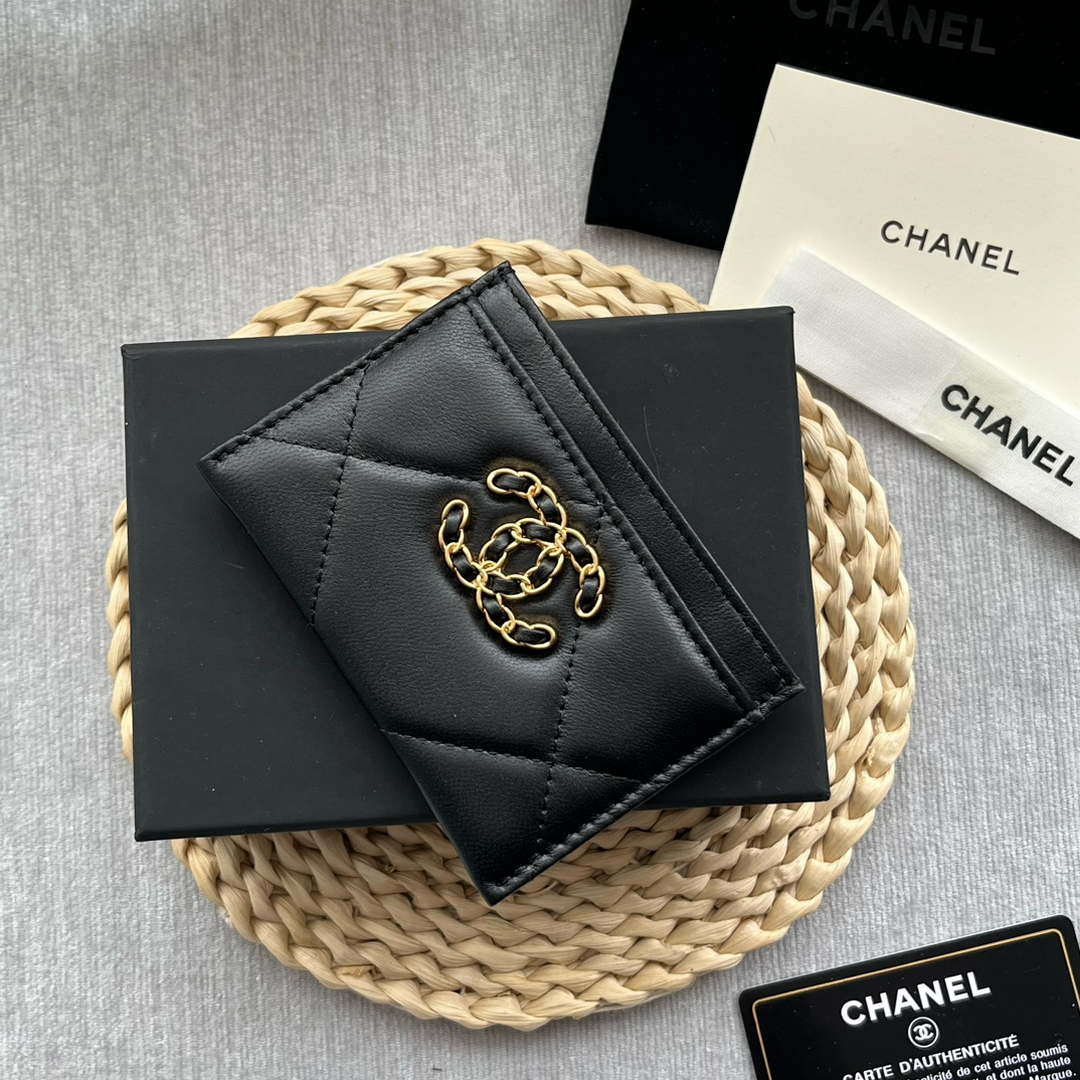 Chanel AP0941 CLASSIC CARD HOLDER Lambskin Black