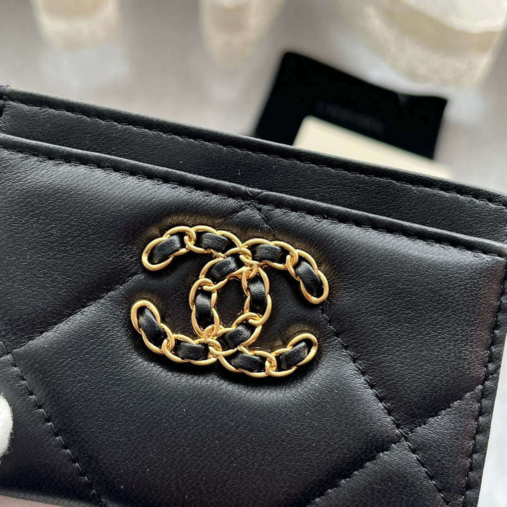 Chanel AP0941 CLASSIC CARD HOLDER Lambskin Black
