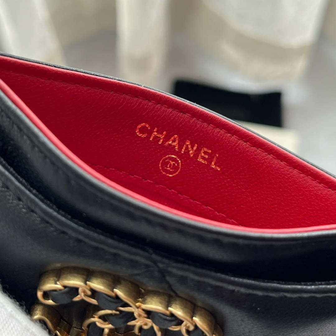 Chanel AP0941 CLASSIC CARD HOLDER Lambskin Black