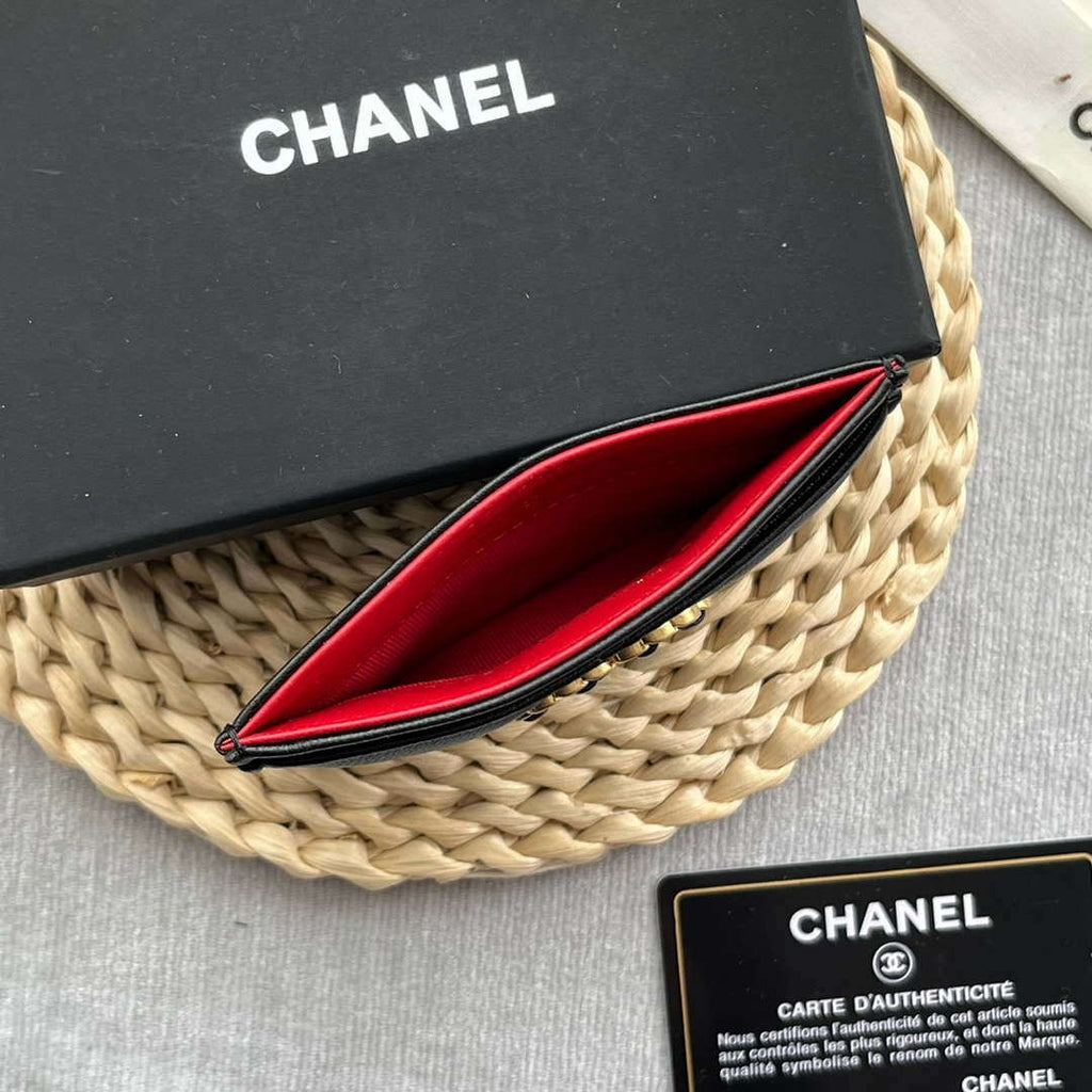 Chanel AP0941 CLASSIC CARD HOLDER Lambskin Black
