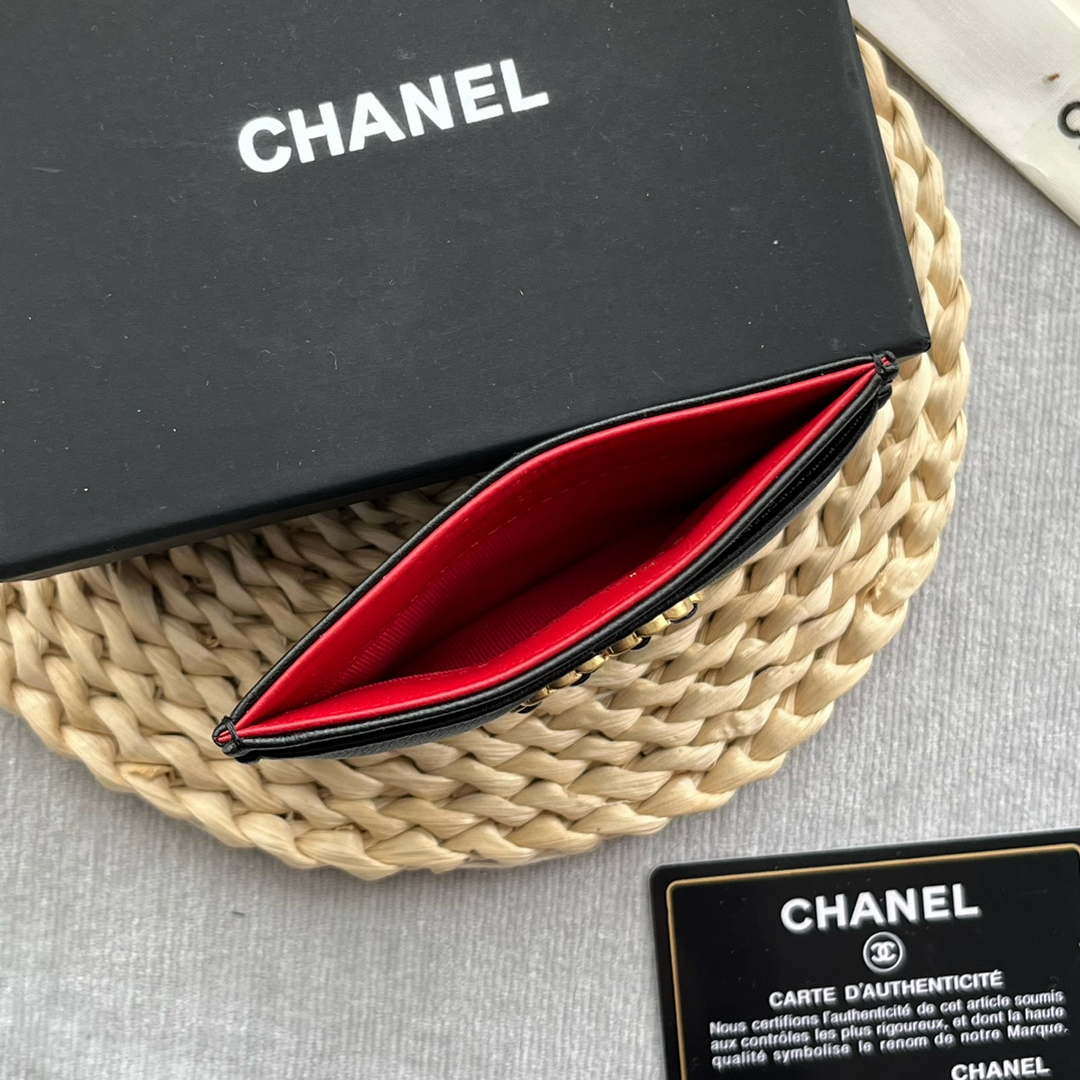 Chanel AP0941 CLASSIC CARD HOLDER Lambskin Black