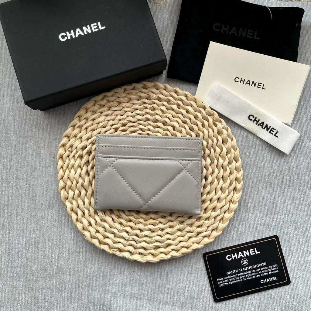 Chanel AP0941 CLASSIC CARD HOLDER Lambskin Gray