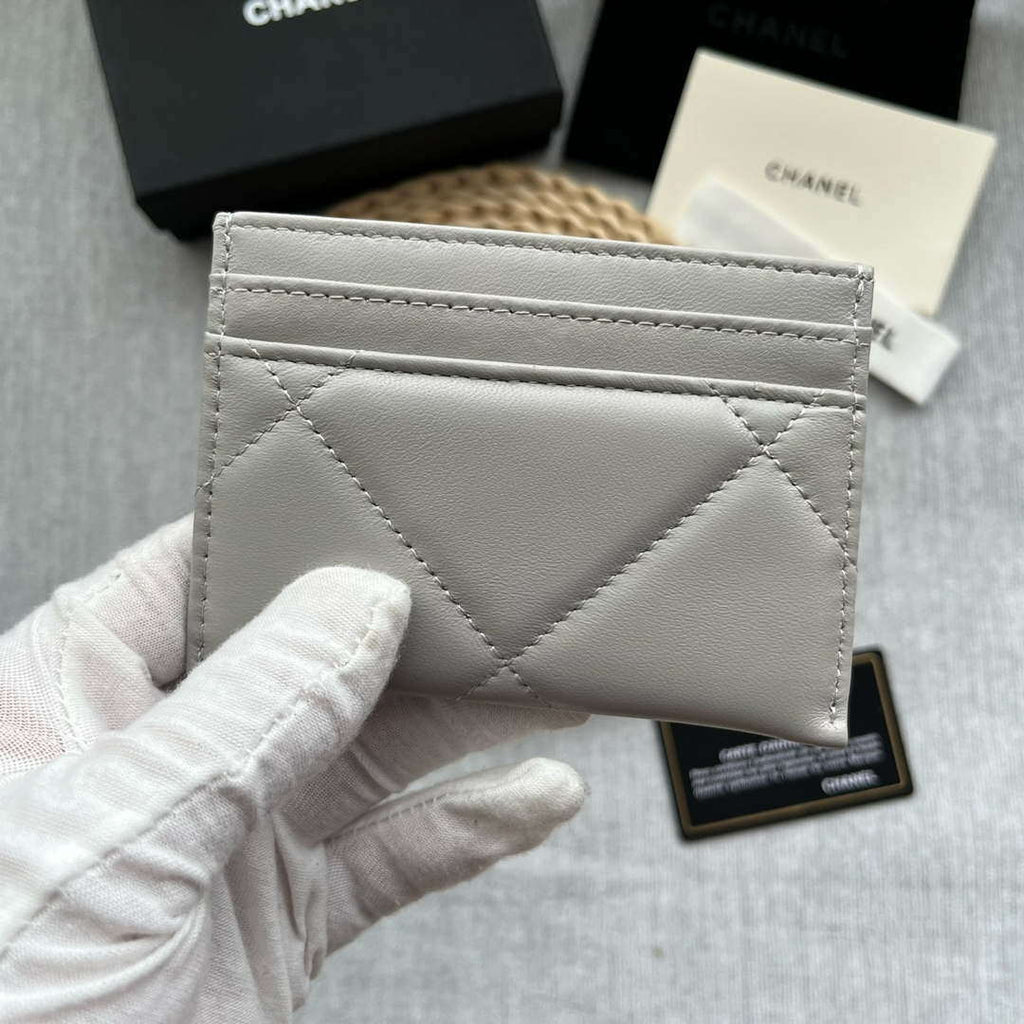 Chanel AP0941 CLASSIC CARD HOLDER Lambskin Gray
