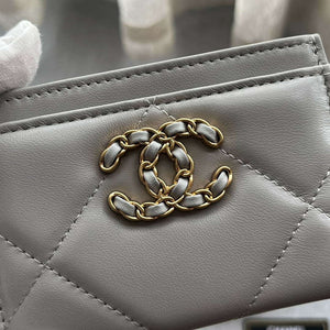 Chanel AP0941 CLASSIC CARD HOLDER Lambskin Gray - Default Title - View 6