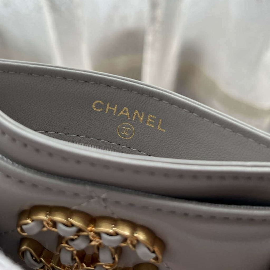 Chanel AP0941 CLASSIC CARD HOLDER Lambskin Gray