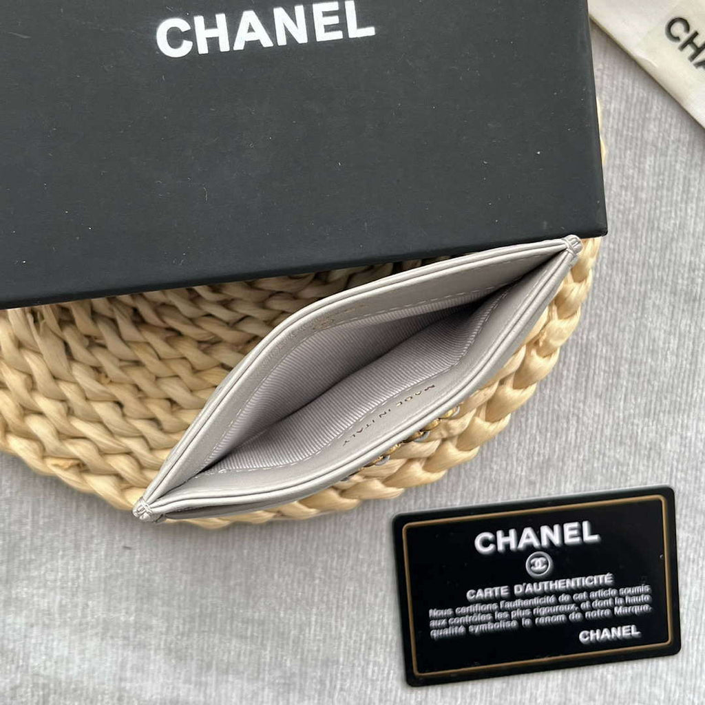 Chanel AP0941 CLASSIC CARD HOLDER Lambskin Gray