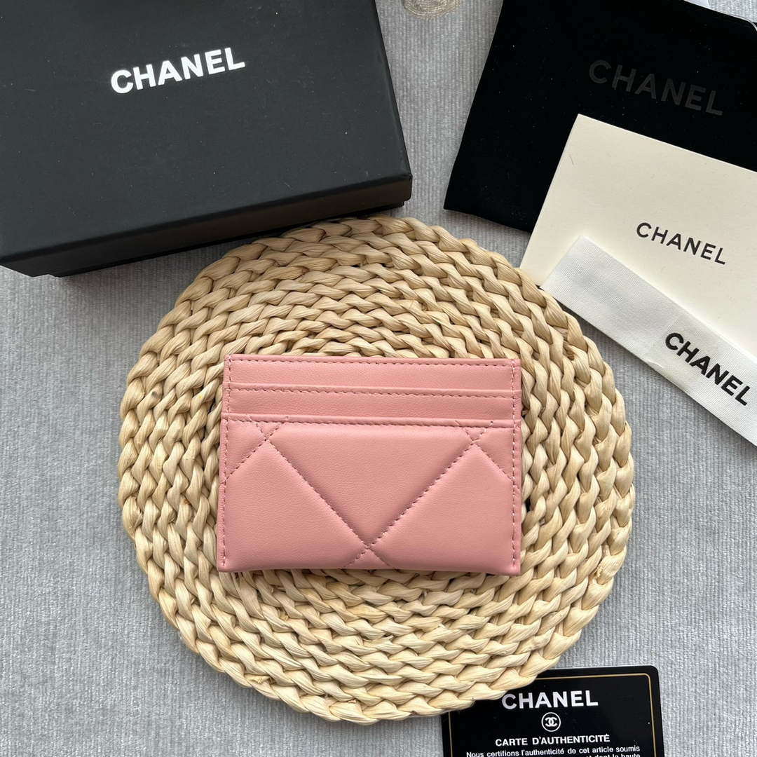 Chanel AP0941 CLASSIC CARD HOLDER Lambskin Pink