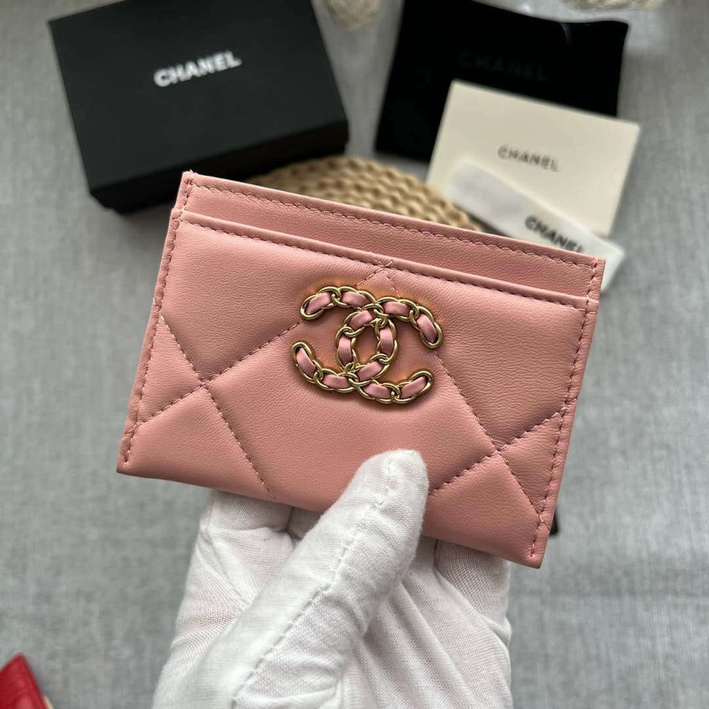 Chanel AP0941 CLASSIC CARD HOLDER Lambskin Pink