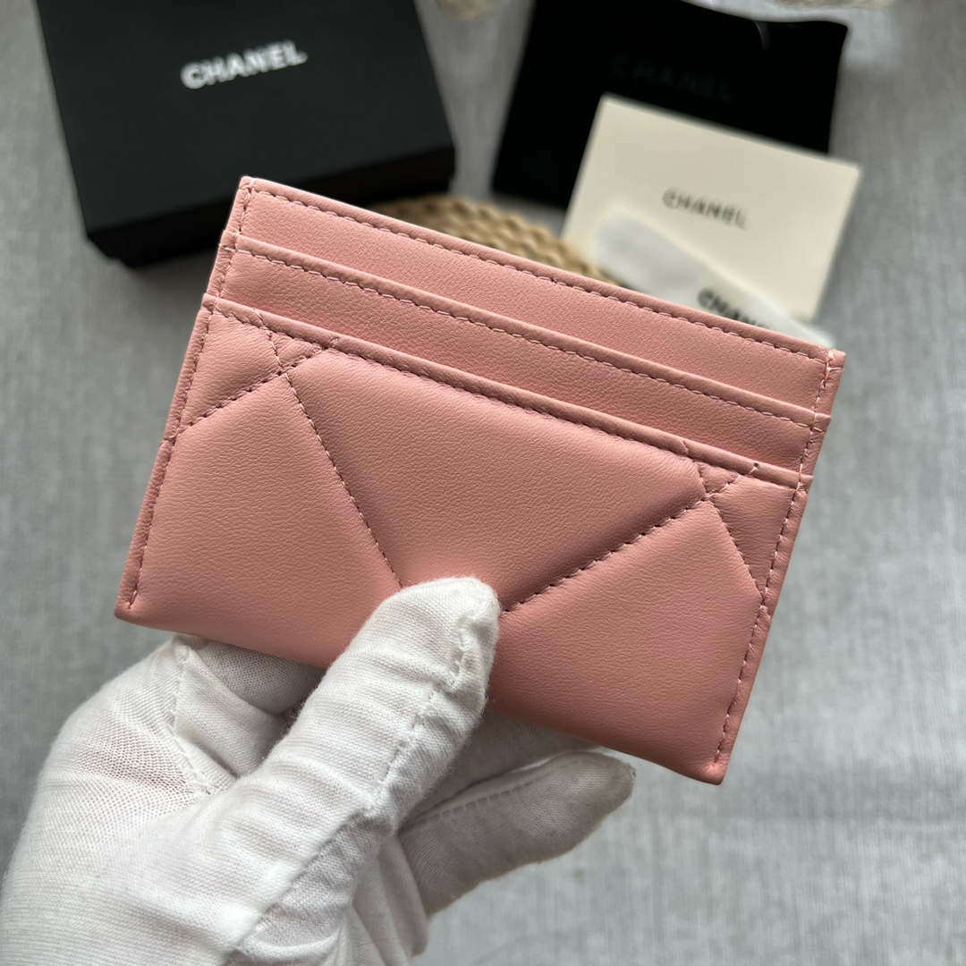 Chanel AP0941 CLASSIC CARD HOLDER Lambskin Pink