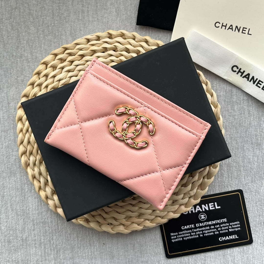 Chanel AP0941 CLASSIC CARD HOLDER Lambskin Pink