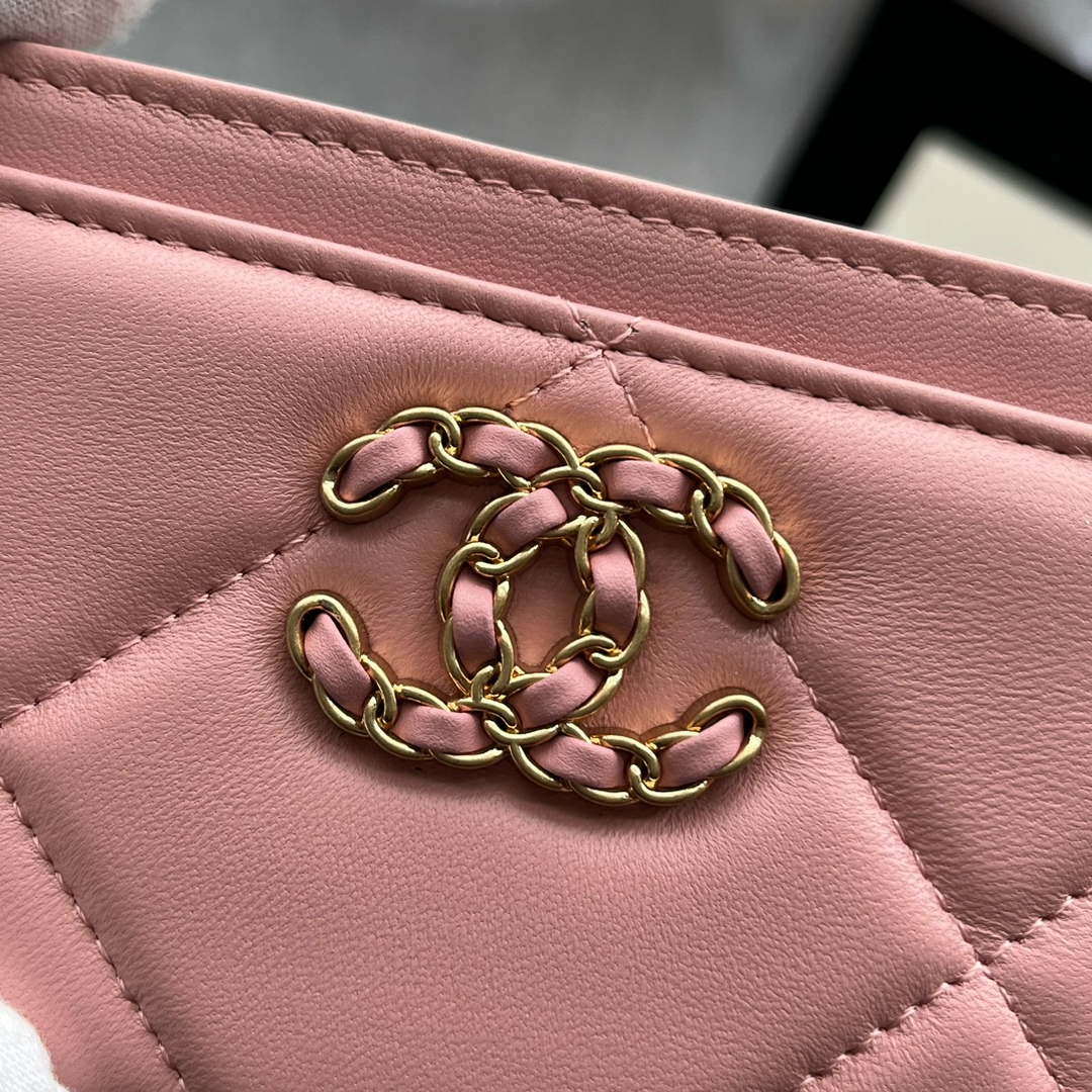 Chanel AP0941 CLASSIC CARD HOLDER Lambskin Pink