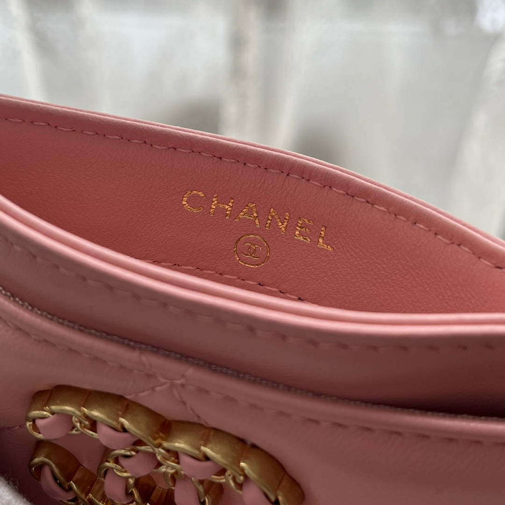Chanel AP0941 CLASSIC CARD HOLDER Lambskin Pink