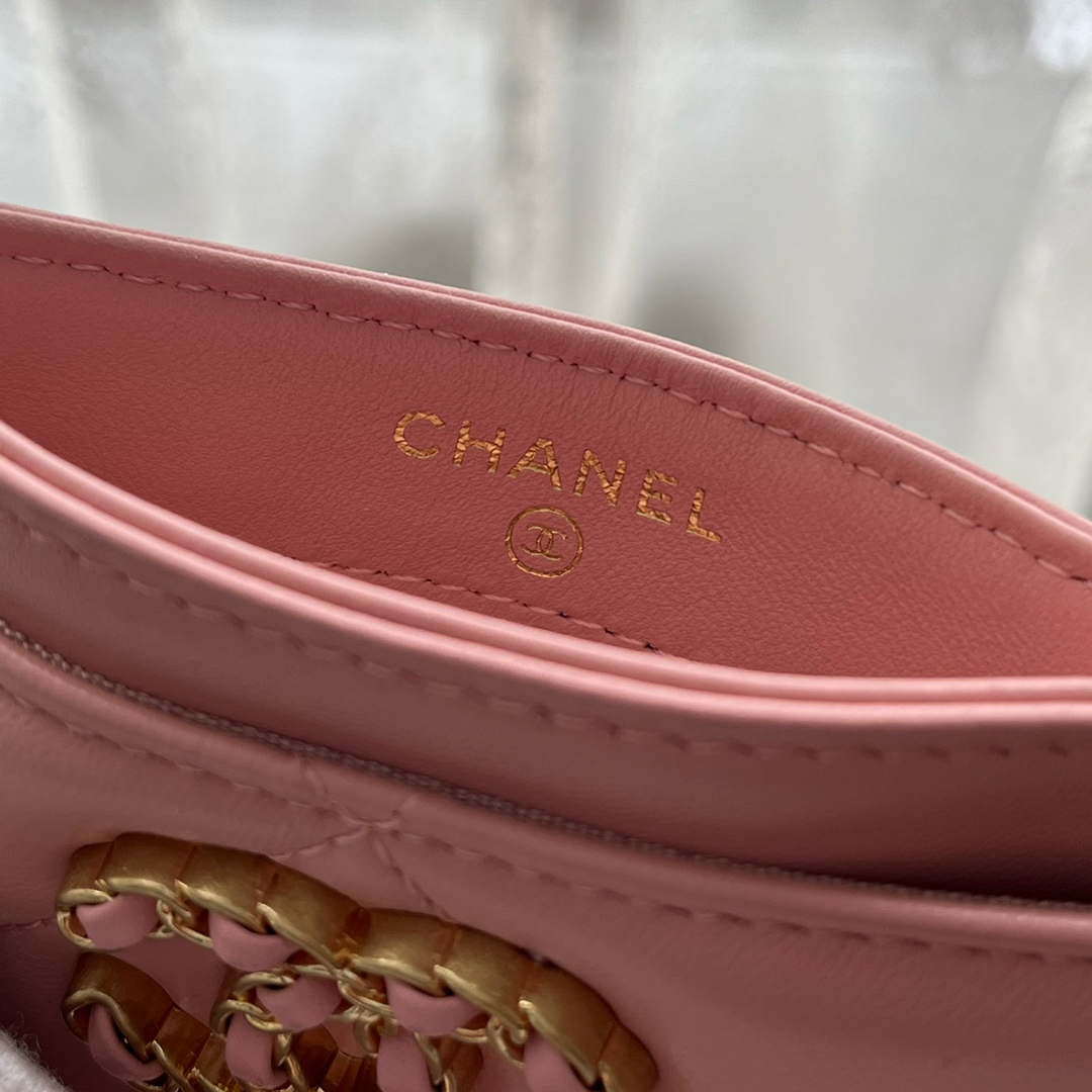 Chanel AP0941 CLASSIC CARD HOLDER Lambskin Pink