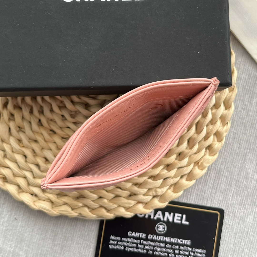 Chanel AP0941 CLASSIC CARD HOLDER Lambskin Pink