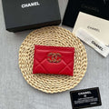 Chanel AP0941 CLASSIC CARD HOLDER Lambskin Red - Default Title - View 1