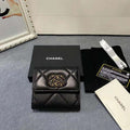 Chanel AP1064 CARD HOLDER Lambskin Black - Default Title - View 1