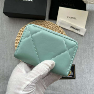 Chanel AP0945 CARD HOLDER Lambskin Blue - Default Title - View 4