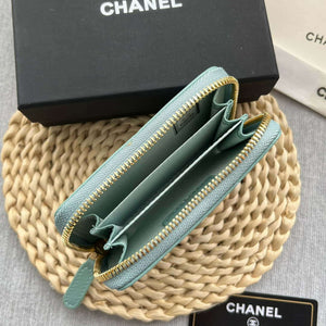 Chanel AP0945 CARD HOLDER Lambskin Blue - Default Title - View 8
