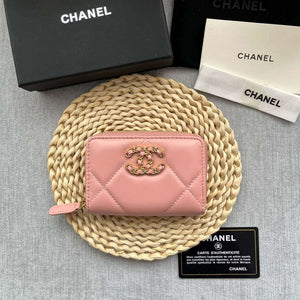 Chanel AP0945 CARD HOLDER Lambskin Pink - Default Title - View 1