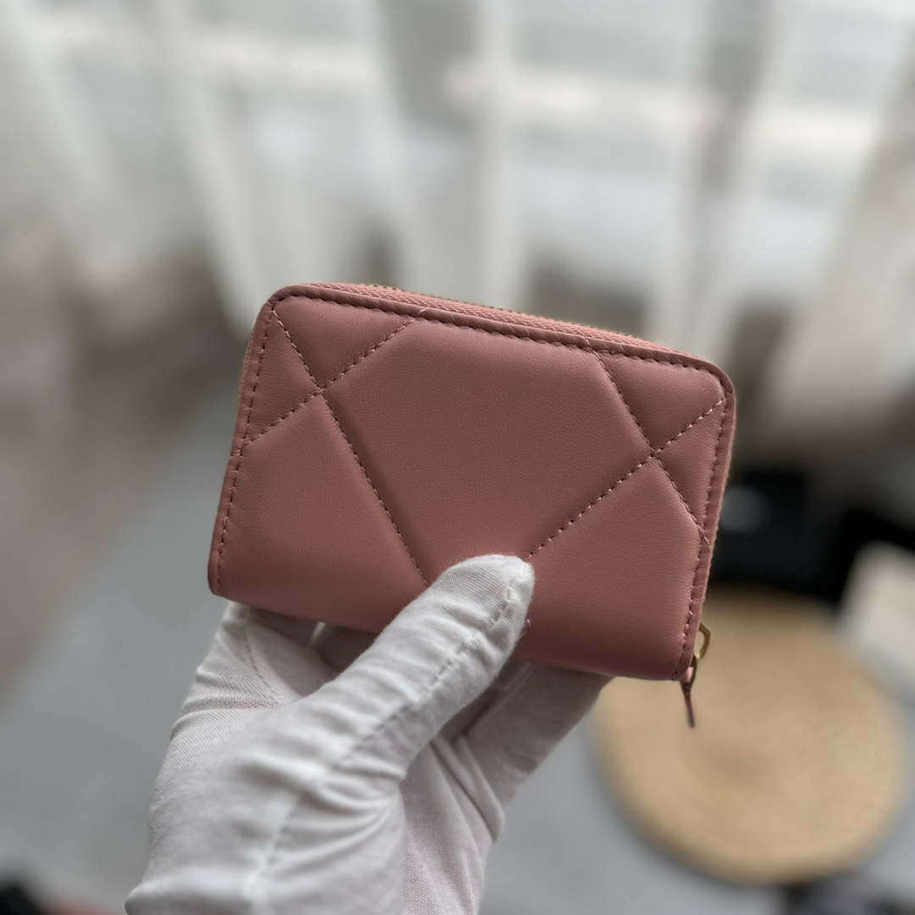 Chanel AP0945 CARD HOLDER Lambskin Pink