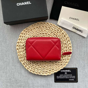 Chanel AP0945 CARD HOLDER Lambskin Red - Default Title - View 2