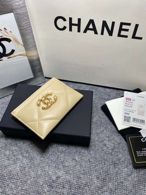 Chanel AP0960 19 CLASSIC CARD HOLDER Lambskin Beige - Default Title - View 4