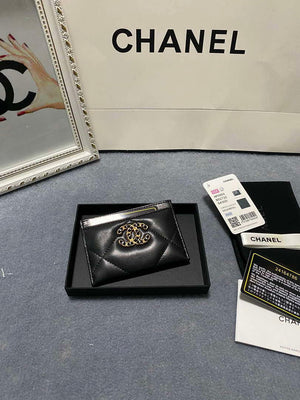 Chanel AP0960 19 CLASSIC CARD HOLDER Lambskin Black - Default Title - View 1