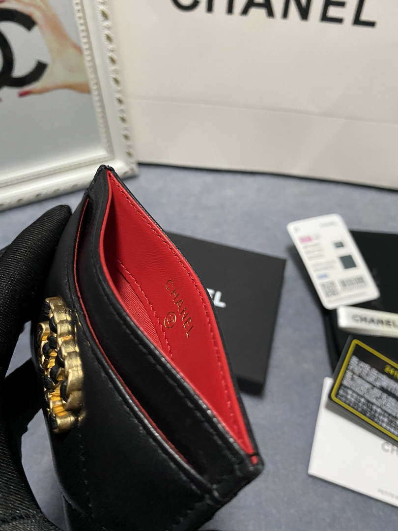 Chanel AP0960 19 CLASSIC CARD HOLDER Lambskin Black
