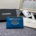 Chanel AP0960 19 CLASSIC CARD HOLDER Lambskin Blue - Default Title - View 1