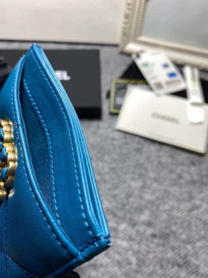 Chanel AP0960 19 CLASSIC CARD HOLDER Lambskin Blue - Default Title - View 7