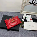 Chanel AP0960 19 CLASSIC CARD HOLDER Lambskin Red - Default Title - View 1