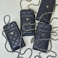 Chanel AP0990 25B Phone Bag Lambskin Black