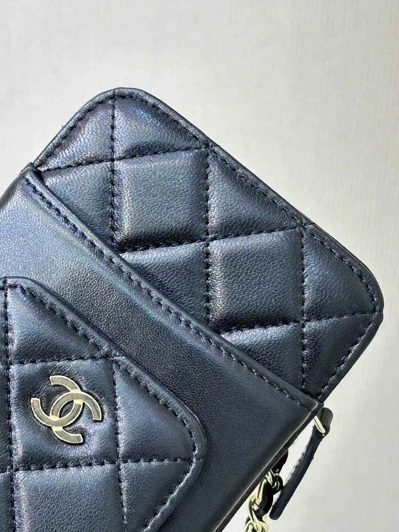 Chanel AP0990 25B Phone Bag Lambskin Black