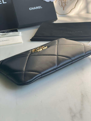 Chanel AP1059 Pouche Lambskin bag Wallet Card Holder Black - Default Title - View 4