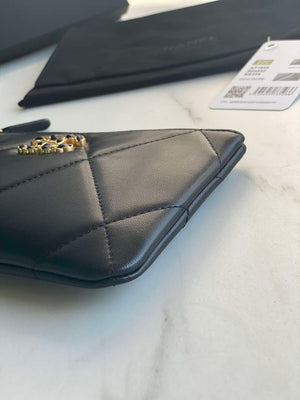 Chanel AP1059 Pouche Lambskin bag Wallet Card Holder Black - Default Title - View 5