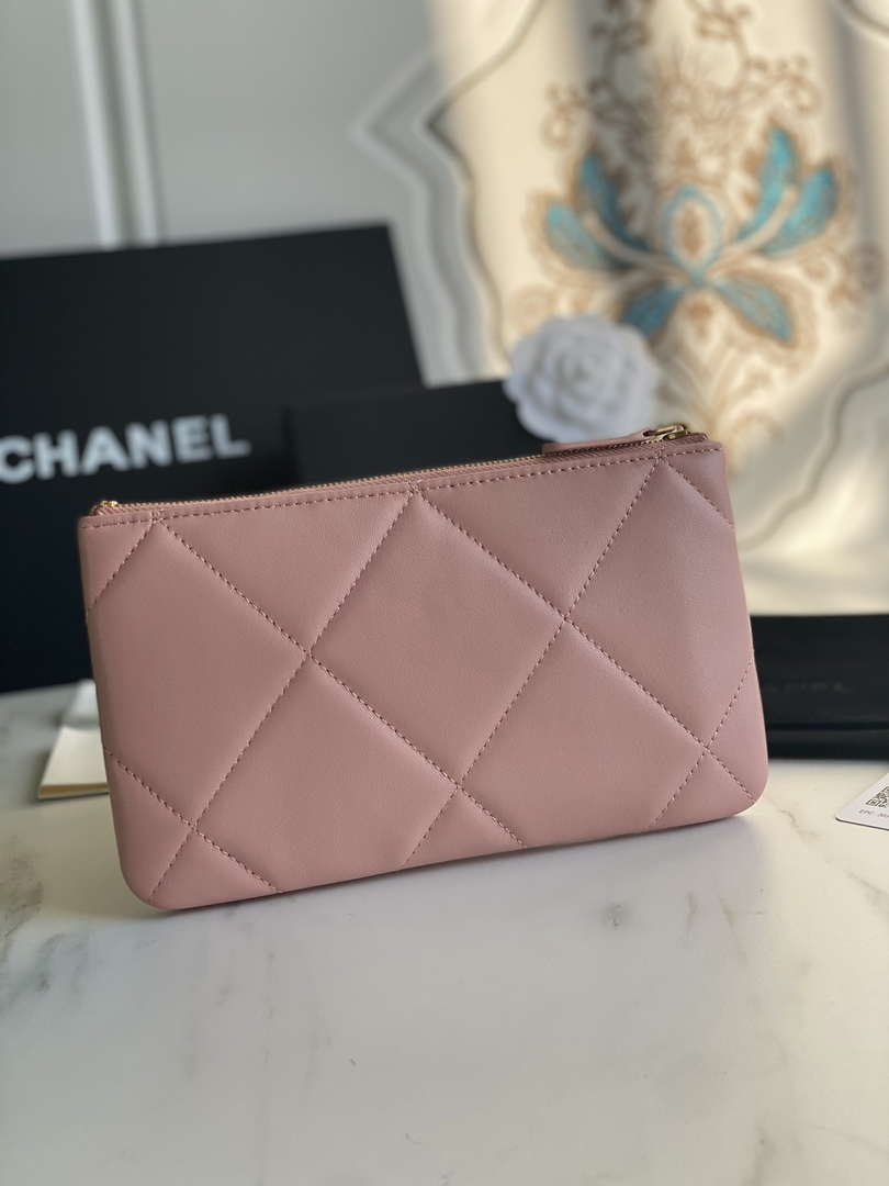 Chanel AP1059 Pouche Lambskin bag Wallet Card Holder Pink - Default Title - View 2
