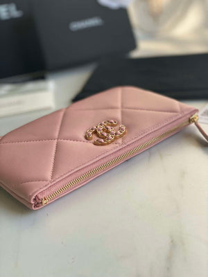 Chanel AP1059 Pouche Lambskin bag Wallet Card Holder Pink - Default Title - View 3