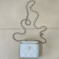 Chanel AP1340  Mini Vanity Box bag Light Blue
