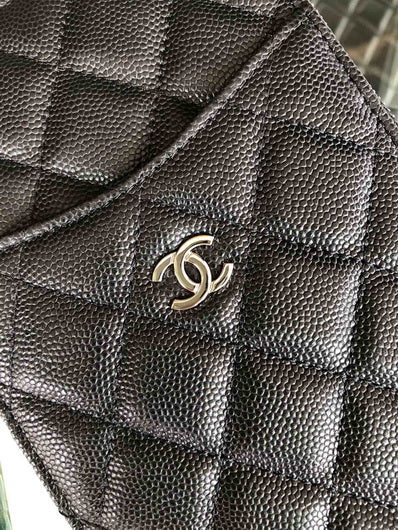 Chanel AP1422 Chanel Black phone card holder Calfskin - Default Title - View 6
