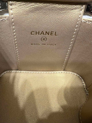 Chanel AP1447 small Vanity with chain lambskin gold Adjustable small gold balls White - Default Title - View 8