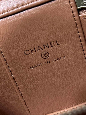 Chanel AP1447 small Vanity with chain lambskin gold Adjustable small gold balls Brown - Default Title - View 9