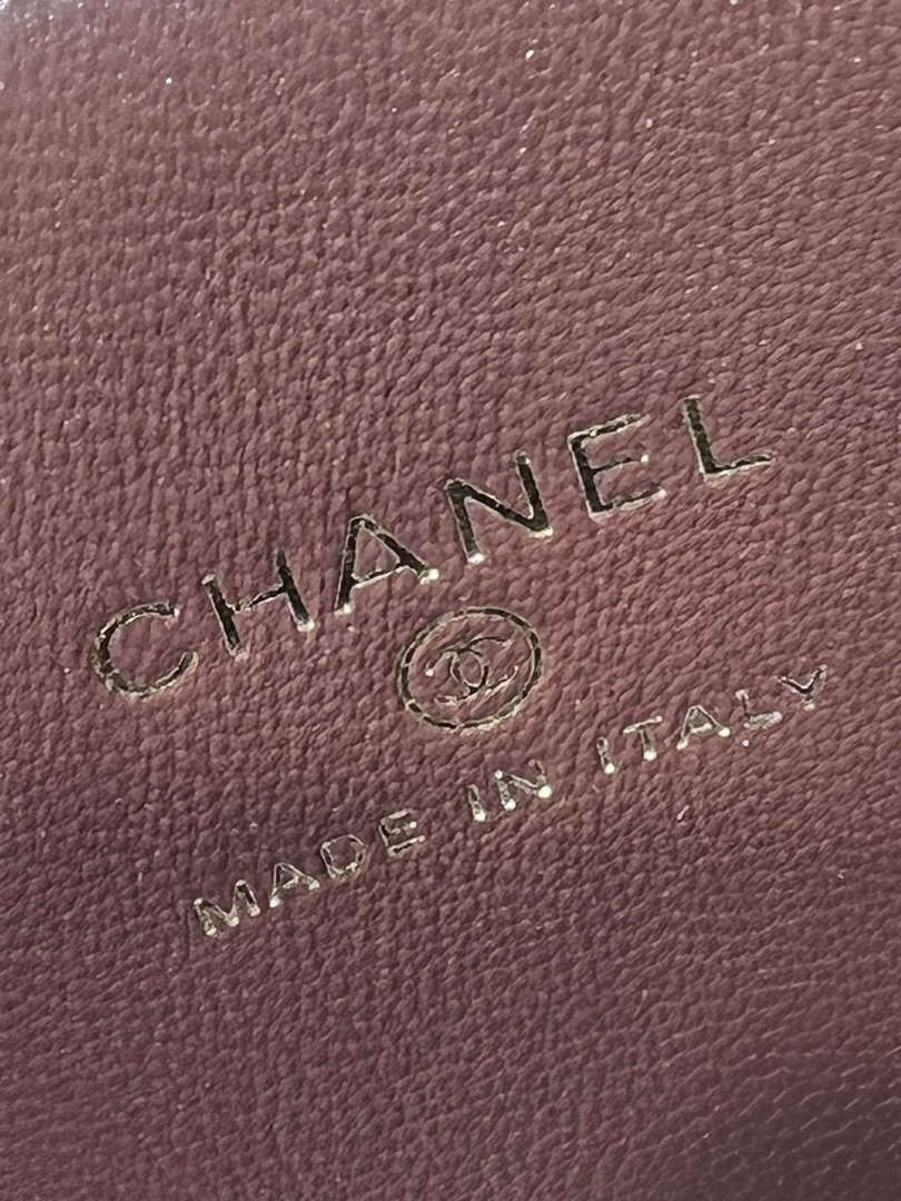 Chanel AP1447 small Vanity with chain lambskin gold Adjustable small gold balls Wine Red - Default Title - View 9