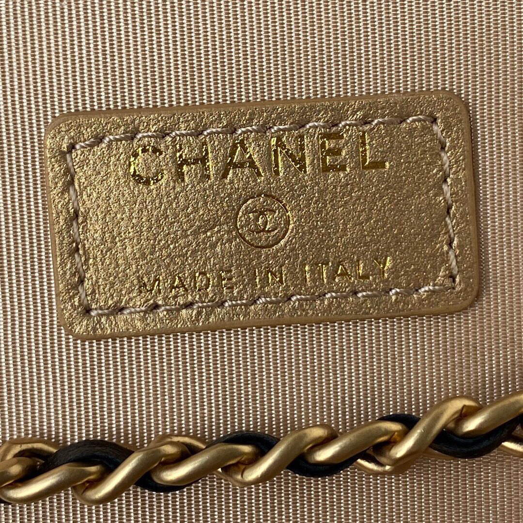 Chanel AP2303 Clutch With Chain in Lambskin Black