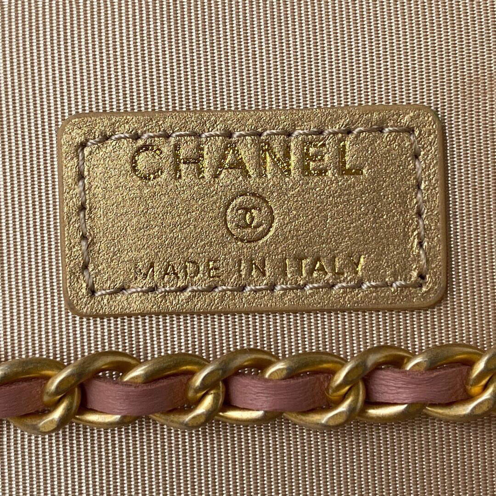 Chanel AP2303 Clutch With Chain in Lambskin Baby Pink