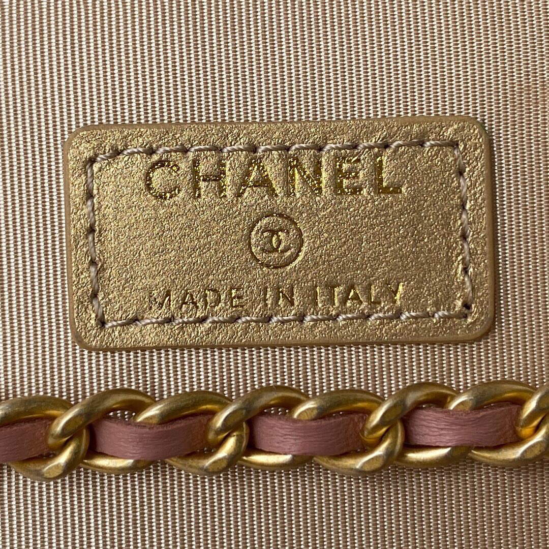 Chanel AP2303 Clutch With Chain in Lambskin Baby Pink
