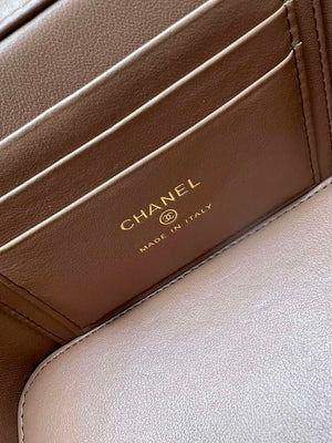 Chanel AP2303 Clutch With Chain in Lambskin gold balls Brown - Default Title - View 9
