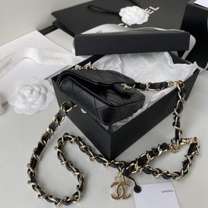 Chanel AP2305 Chanel Mini Flap bag Calfskin Blacck - Default Title - View 5