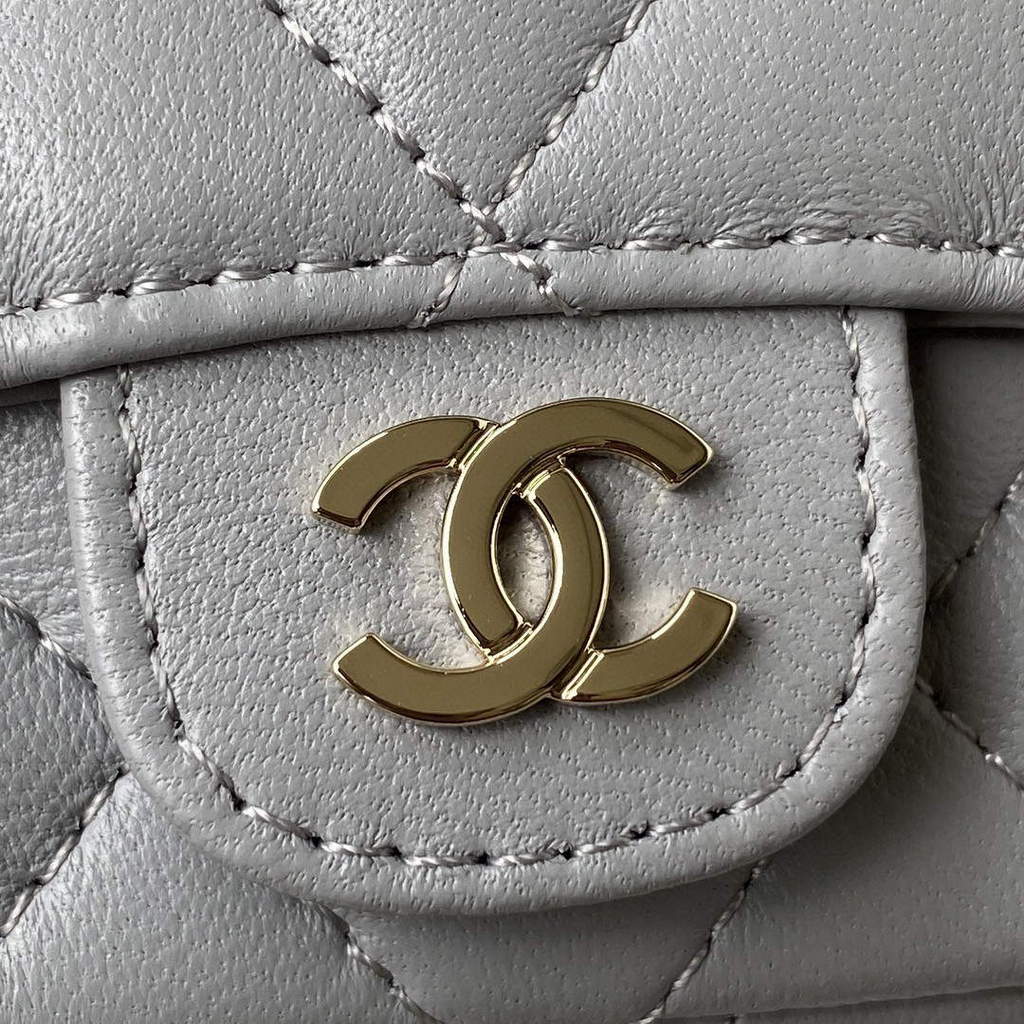 Chanel AP2305 Chanel Mini Flap bag Calfskin Grey