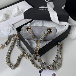 Chanel AP2305 Chanel Mini Flap bag Calfskin Grey - Default Title - View 8