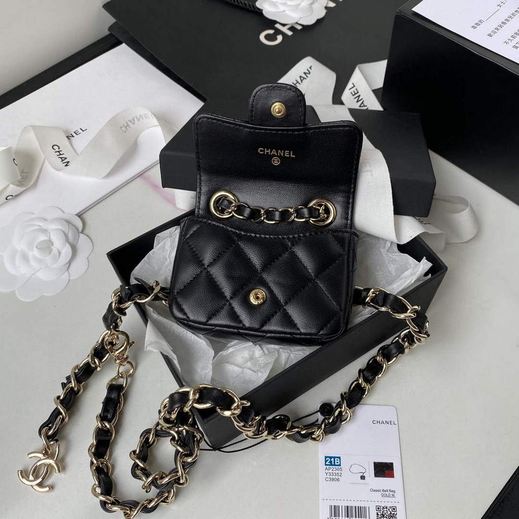 Chanel AP2305 Chanel Mini Flap bag Lambskin Black